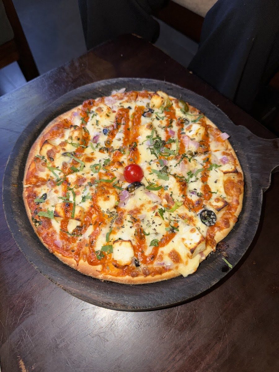 Pizzas off the board at Cafe Grillz, Karnal